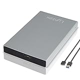 Color Portable Externe Festplatte USB 3.0 Schwarz für Windows PC, Apple Mac, Smart TV, XBox One PS4 (500GB, Silber)