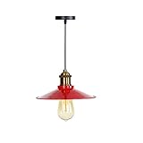 LHTCZZB Personality Single Head Red Kronleuchter Zweig Form Adjustable Pendelleuchte Art Antike Lighting Industry E27 Edison Lighting Nordic Industrie Attic Lager-Licht Hanging (Größe : S)