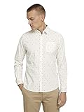 TOM TAILOR Herren 1026853 Regular Fit Hemd, 27515 - Off White Scattered Design, M