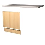RIWAA - Möbelumbau-Set MARPLE für teilintegrierten Geschirrspüler - Buche - 110 cm Breite - Made in Germany