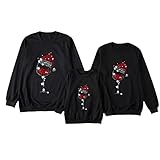 Weihnachtspullover Familie Set Weihnachts Familien Pullover Weihnachten Family Pulli Rotweinglas Weihnachtspullis Herren Damen Kinder Junge Mädchen Weihnacht Sweatshirt Lustige Weihnachtsp