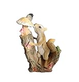 SDBRKYH Gartentierdekoration, Eichhörnchen Skulptur Modell Simulation Tier Modell Harz Lackierte antike Gartenlandschaftshandwerk Dek