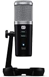 PreSonus Revelator, USB-Kondensatormikrofon mit Softwarepaket für Podcasting, Aufnahme, Streaming, mit integrierten Spracheffekte und Loopback-Mixer für gaming und Interviews über Skype, Zoom, D