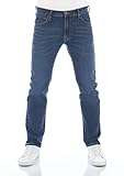 Lee Herren Jeans Jeanshose Daren Zip Fly Regular Fit Stretch Denim Baumwolle Hose Blau w30-w38, Größe:38W / 32L, Farbvariante:Bright Blue (L707SGJZ)
