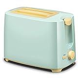 UOOD Toaster Toaster Edelstahl Liner Toaster 2 Scheiben geradeter Toaster Multifunktionale Sandwich-Frühstücksmaschine Breiter B