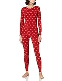 Skiny Damen Pyjama lang Valentine Special Pyjamaset, red Hearts, 40