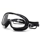 zelhdy Silikon-Schwimmbrille mit großem Rahmen, hochauflösend, wasserdicht und beschlagfrei, für Damen und Herren, Erwachsene, Kinder, Taucherb