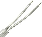 3m Kabel transparent 2x0,75mm² 2G isolierte Leitung rund Leuchtenkabel Lampenkabel Strom-Kabel Rundkabel Adern g