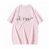 Designer T-Shirts für Männer Lil Peep Freizeit Sommer Neuheit T-Shirts für Männer Pink XS