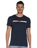 JACK & JONES Herren T-Shirt JJECorp Logo Tee 12137126 Navy Blazer L