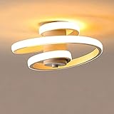 Moderne LED Deckenleuchte, 24W LED Deckenlampe, Spiral Line Design Deckenleuchte, Deckenbeleuchtung für Wohnzimmer Schlafzimmer Küche Wohnzimmer Korridor Esszimmer, Warmweißes Licht 3000