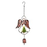 MNJR Windglockenspiel, Premium-Windspiel Weihnachten, Engel-Windspiel FüR Garten Ornamente, Romantischer Engel-WindfäNger FüR Zuhause, TüR, Balkon, Outdoor, Garten, Baum, Festival Dek