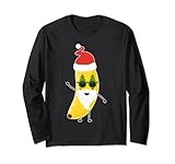 Weihnachtsmann-Bananane, lustiges Geschenk für Bananen-Frucht-Liebhaber. Lang