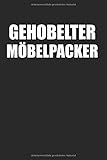 Gehobelter Möbelpacker: Gehobelter Möbelpacker & Tischler Notizbuch 6'x9' Holz Geschenk für Zimmerer & Z