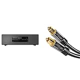 Panasonic SC-DM504EG-K Micro HiFi in schwarz (40 Watt RMS, Digital DAB+, CD, UKW, Bluetooth, USB, AUX) & KabelDirekt – Optisches Kabel/Toslink Kabel – 2