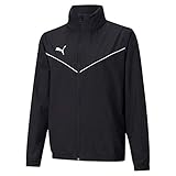 PUMA Kinder teamRISE All Weather JKT Jr Windbreaker, Black White, 140
