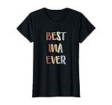 Damen Best Ina Ever Retro Vintage Vornamen Geschenk T-S