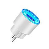 XIEJ Tuya WiFi Smart Plug, 16A EU Stecker, RGB Smart Buchse, APPRemote Control, Voice Control, arbeit mit Alexa Google H