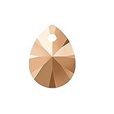 2 stk Swarovski-Elemente Anhänger - Xilion Birne (6128), Kristallrose Gold 2x 10mm (SWAROVSKI ELEMENTS pendant - XILION pear (6128), crystal rose gold 2x )