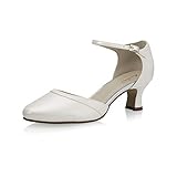 Rainbow Club Brautschuhe Pretty Angel - Ivory/Creme, Vegan Leder, Damen Pumps, Riemchen, Bequem Gepolstert (Bliss) Gr. 39 (UK 6)