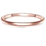 Glanzstücke München Damen-Ring Sterling Silber rosévergoldet - Roségold-Ring Steckring Vorsteckring Stapelring