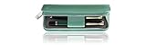 Pelikan 973305 Schreibgeräte-Etui Lackleder Stiftablagen, 1 Stück, grü