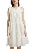 edc by ESPRIT Damen 041CC1E305 Kleid, Off White (110), 40