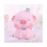 XHAEJ Geldbanken for Kinder Guaiguai Sparschwein, Kinder Erwachsene Sparschwein, hinterlegbare und ausziehbare Änderung Sparschwein, Augen offen/blinkt, for Jungen Girls Money Boxes (Color : Pink)
