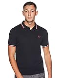 Fred Perry Herren M3600-471-l Poloshirt, Blau (Navy/White 471), Larg