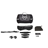 DEEMEED Explorer Motorrad Hecktasche, wasserdicht, Gepäckrolle, aus Cordura und Italianiche Leder, Multifunktionale, Lenkertasche, 18 L