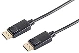 auvisio Monitor-Verbindungskabel: Displayport-Kabel, für Auflösungen bis 4K UHD, 2 m, schwarz (DisplayPort-Anschlusskabel)