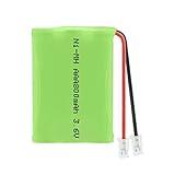 RitzyRose 3,6 V 800 mAh AAA Ni-MH-Batterie, wiederaufladbar mit Universal-Anschluss für B