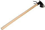 KOTARBAU® Gartenhacke Herzblatt 110 mm x 105 mm 2 Zinken 70 mm mit Stiel 55 cm Kombihacke Unkrauthacke Pflanzhacke Gartenwerkzeug zum Umpflanzen Jäten Gartenpfleg