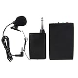 Drahtloses Mikrofon, Clip-Revers-Headset-Mikrofon, Tragbarer Drahtloser FM-Transmitter-Empfänger, Geeignet für Großveranstaltungen Im F