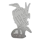 YOURPAI Scrapbook-Stempel, Vogel-Metall-Stanzformen, Schablone, DIY, Scrapbooking, Album, Papier, Karten, Vorlage, Schablone, Silb
