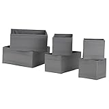 SKUBB (Box, 6 Stück) (Dunkelgrau, 3 Stück)