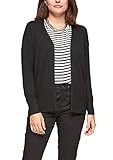 s.Oliver Damen Open Front-Cardigan in Unicolor Black 42