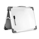 euroharry 38x30cm/15'x12' Magnetische Kleines Desktop-Whiteboard-Staffelei, faltbare, doppelseitige Whiteboard-Tafel mit Trockenl?schfunktion, tragbares Whiteboard-Erinnerungsbrett ¡