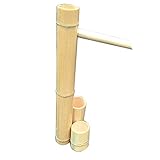 WYBF Wasserspiel Garten,BambooSpringbrunnen ，mit Pumpe Gartendekoration Wasserfall Outdoor Japanisches GartenWasserspiel GartenSpringbrunnen,40CM