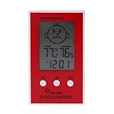 ECSWP WDJZNH Tragbares digitales Thermometer-Hygrometer-Takt-Temperaturfeuchtigkeits-Wetterstation ° C / ° F Comfort-Pegelanzeig