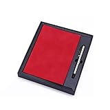 Notizbücher Notebook- Geschenkbox Verdicktes Tagebuch- Persönlichkeit Arbeitsstudie Notizblock- Lehrer Und Studentenurlaub Geschenke Tagebücher (Color : Red)