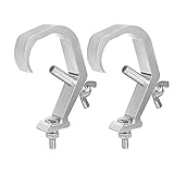 KINBOM 2 Stück Bühnenlicht Klemmhaken Metall Truss C-Clamp Halterung für Heavy Duty Bühnenlicht Flutlicht DJ Par Lichtstrahler LED Moving-Head Licht Bühnenlicht Zubehör (30-50mm)