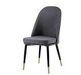 BEVANNJJ ZYY Customized Nordic Light Dining Chair Postmodern Haus Esszimmer Negotiation Stuhl Leder zurück Stuhl Freizeitmöbel (Color : C3 Linen)