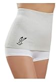 Rückenwärmer mit Logo'Hase' Gr.S naturmelang