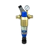 1'' [DN 25] BWT 'Bolero' Hauswasserstation mit Druckminderer (2-6 bar regelbar), mit Rückspülfilter, Verschraubungen und Manometer, DVGW