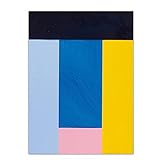 MXIBUN IMI Knoebel Color Block Kombination Dekoration Druck Leinwand Kunst Wandbilder für Wohnzimmer Poster Gemälde Bilder-50x70 cm x1 Kein R