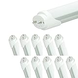 ECD Germany 10er Pack LED Leuchtstoffröhre T8 G13 150cm inkl. LED Starter 24W 2180 Lumen Kaltweiß 6000K T8 Bürolampe Deckenleuchte - SMD LED Tube Röhre Leuchte Lampe Neonröhre E