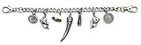 Unbekannt Charivari/Trachtenschmuck/Lederhosen-Schmuck 7 Anhänger mit echtem Hirschhorn-Anhäng