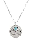 Córdoba Jewels Halskette aus 925er Sterlingsilber, Design Carpe Diem Türk