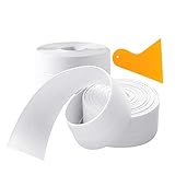 2 Stück Wasserdichtes klebeband,PVC Selbstklebende Dichtband und verhindert Schimmel,für Küche, Bad, Badewanne, Dusche, Boden, Wand,